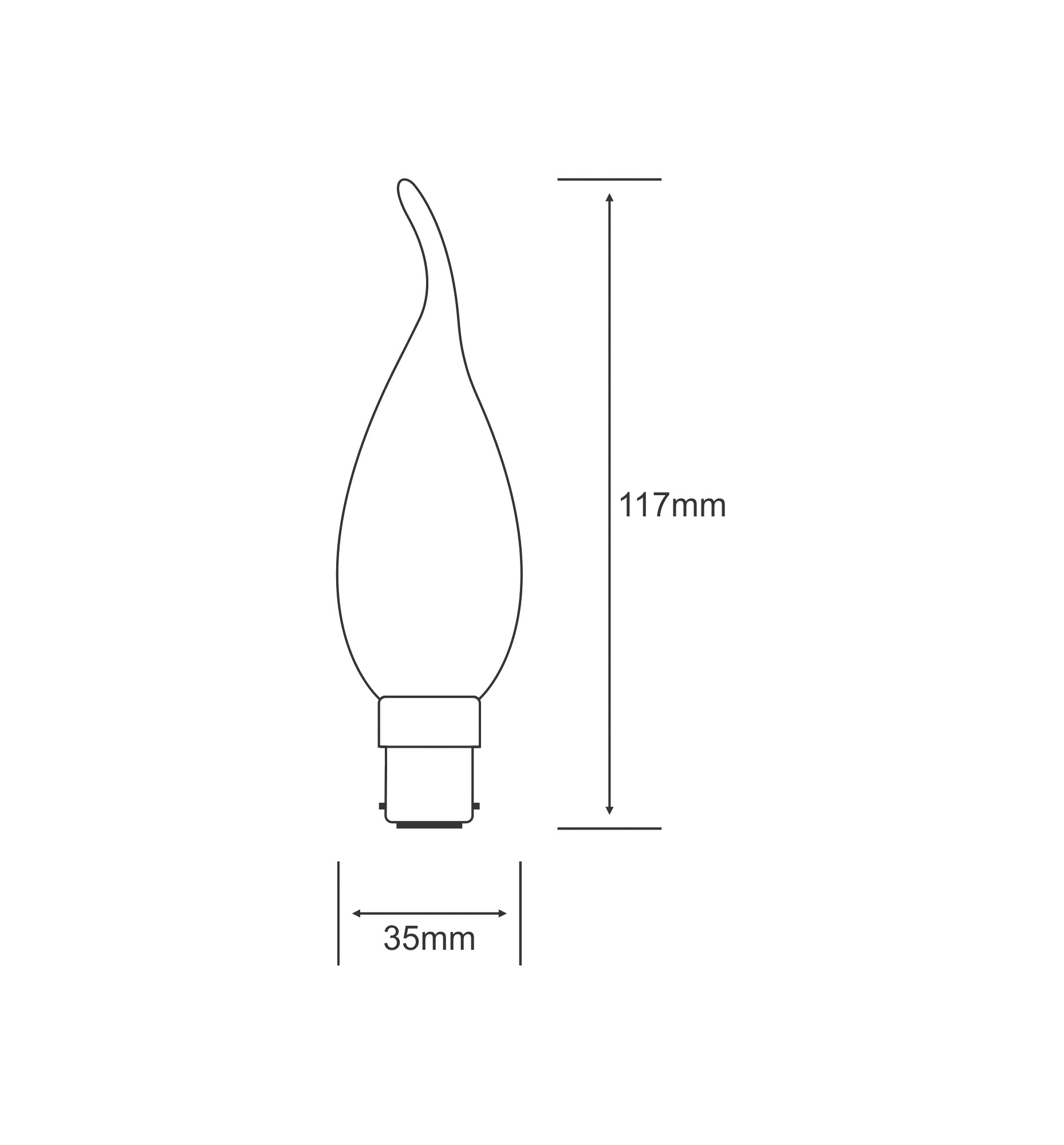 Candle Tip Incandescent Luxram Decorative Candle